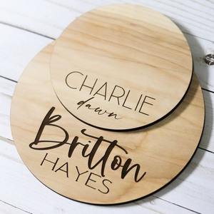 Plaque en bois double couche personnalisable, style classique, artisanat UIONEN, bricolage 0364, cadeau commémoratif, pièce unique - Product Image 3