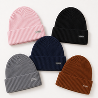 Gorro de Punto Acanalado Personalizado con Logotipo, Gorros de Invierno con Puño para Actividades al Aire Libre y Uniformes de Personal, Gorro de Punto de Marca Privada