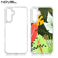 Pour la série A15, coque de téléphone 2D 3-en-1 résistante aux chocs, anti-chute, en TPU et PC transparent, avec porte-cartes, personnalisable