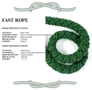 <span class=keywords><strong>Cuerda</strong></span> rápida de grapa de nailon a precio de fábrica, <span class=keywords><strong>cuerda</strong></span> de <span class=keywords><strong>rappel</strong></span> de fuerza fuerte ligera con ISO CE <span class=keywords><strong>para</strong></span> helicóptero - Product Image 3