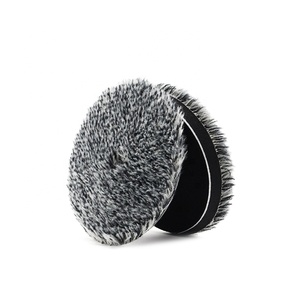 CR japon Offre Spéciale chèvre DA laine tampon de polissage 5 pouces coupe <span class=keywords><strong>voiture</strong></span> soins noir laine tampons de polissage - Product Image 3