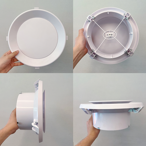 Thiết kế Hiện Đại Trắng ABS Vòng khuếch tán 250mm 300mm Trần Cửa thoát khí Vent điều hòa không khí loại đăng ký & lưới tản nhiệt - Product Image 2