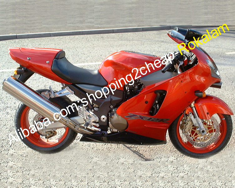 ZX-12R 00 01 Fairings - Red Race Motorbike ABS Bodywork