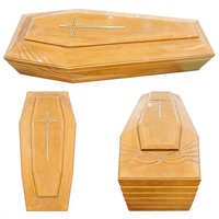 Ataúd Funerario de Madera de Paulownia Estilo Europeo para Exportación, Venta al por Mayor Transfronteriza