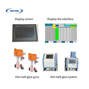 Yeni <span class=keywords><strong>2</strong></span>-Gun sıcak tutkal makinesi kontrol programı katlanır kutu sistemi için temel Motor çekirdek bileşen pompa gıda ambalaj ahşap - Product Image 3