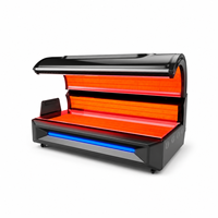 Lit de luminothérapie SUNGLOR SGTBH6 robuste de 400 kg avec lumière rouge, intégrant une vitesse de ventilateur réglable pour spa à domicile
