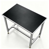 Banc de travail modulaire industriel en profilés aluminium sur mesure, antistatique ESD, pour ligne d'assemblage et table d'emballage avec extrusion à rainure en T 6063-T5