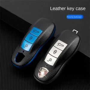 Funda protectora de cuero TPU para <span class=keywords><strong>llave</strong></span> remota de coche, accesorios para llavero, bolsa para <span class=keywords><strong>Porsche</strong></span> Cayenne/ Panamera/ Maca 911 718, 1 unidad - Product Image 3