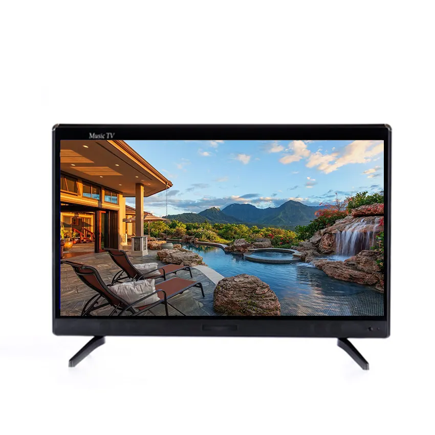 Télévision connectée LCD LED de petite taille, nouveau modèle 2022, télévision intelligente dc 12v, 19 pouces