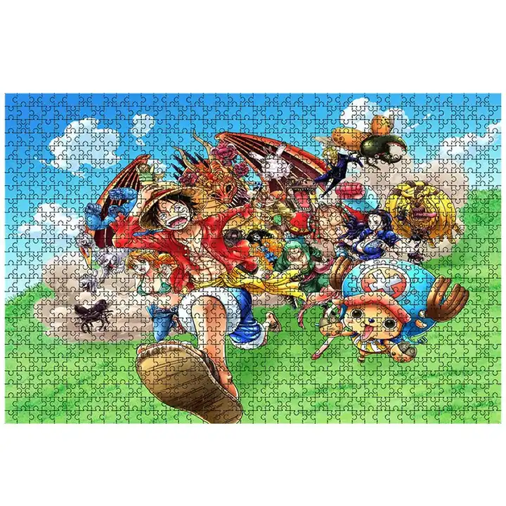 One Piece Puzzle 1000 Pièces Adultes Enfant en Bois Puzzles Anime