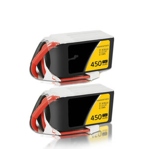 ชุดแบตเตอรี่11.1V 3S 450mAh 75C Lipo พร้อมปลั๊ก XT30 (2ชิ้น) ผลิตในประเทศจีน - Product Image 1