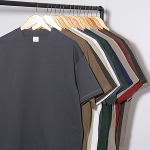 T-shirt Homme Vierge en Coton de Qualité Personnalisable, Coupe Ample et Épaules Tombantes, Taille Oversize – Vente en Gros - Product Image 2