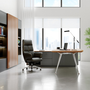 Sedia da ufficio stile Boss in pelle Hawaii ampia morbida e confortevole poggiatesta integrato sedile e schienale 134 ° con estrema inclinazione all'indietro - Product Image 6
