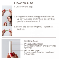 Le tube blanc d'inhalateur nasal d'aromathérapie d'huile essentielle à usage unique d'inhalateur nasal a accepté l'OEM