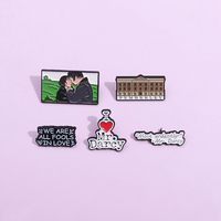 Orgueil et préjugés émail broche personnalisé M. Darcy romantique amant histoire livre broches sac à dos revers Badge bijoux cadeau pour les lecteurs