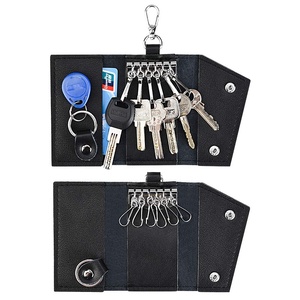 Nouveau design en cuir PU <span class=keywords><strong>porte</strong></span>-clés portefeuille multi-fonction mini pochette en cuir pour clés <span class=keywords><strong>porte</strong></span>-monnaie-hommes et femmes - Product Image 2