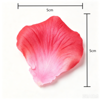 Pétales de rose artificiels en soie, roses rouges en tissu, pour allée de mariage, fourniture en gros, décoration au sol