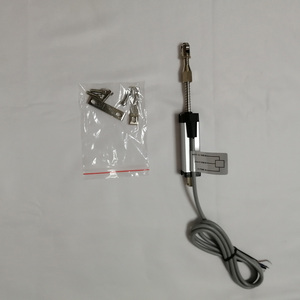 Sensor de desplazamiento lineal resistivo con resorte KTR de 25 mm con cabezal de medición con rueda giratoria KTR-R-25 - Product Image 6