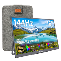 Monitor Portátil para Juegos de 16 Pulgadas, Conexión Plug and Play, Modos de Duplicación, Aumenta la Productividad y Eficiencia en el Trabajo Diario