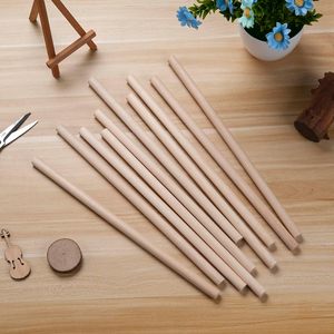 Tiges de chevilles en <span class=keywords><strong>bois</strong></span> non finies pour macramé Bâtons en <span class=keywords><strong>bois</strong></span> ronds pour l'artisanat Support de gâteau à plusieurs niveaux et baguettes de ruban de mariage - Product Image 4