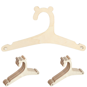 20 Perchas de Madera para Bebés, Mini Perchas Lisas para Ropa de Niños Pequeños, para Armario, Regalo para Niños, Decoración para Cuarto de Niñas - Product Image 1