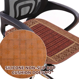 Cojín de Bambú para Silla de Oficina, Alfombrilla de Bambú Antideslizante para Silla de Computadora, Alfombrilla Refrescante de Bambú para Auto, Cojín Transpirable para Respaldo - Product Image 2