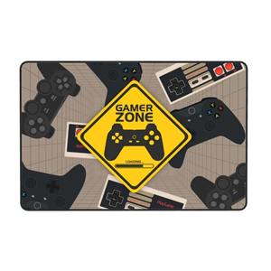 Alfombra de Franela con Diseño de Control de Videojuegos, Tapete Antideslizante para Entrada y Baño - Product Image 1