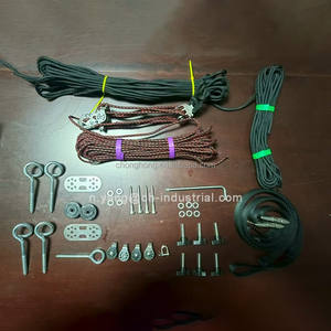 <span class=keywords><strong>Camping</strong></span> Auvent Extension Coupe-Vent Métal Poulie Corde Voiture Convertible Ascenseur Corde Tendeur Réglable Tente Élastique Corde À Cliquet - Product Image 3