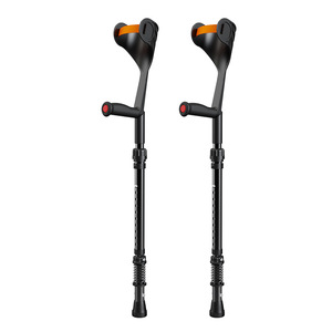 Fushide Elbow <b>Crutches</b> Aluminum Alloy 98.5-121.5Cm Adjustable Height Medical Rehabilitation <b>Walking</b> Aid - Product Image 2