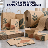 Machine d'impression flexographique en ligne à large bande entièrement automatique et robuste pour sacs en papier kraft, carton et cartes