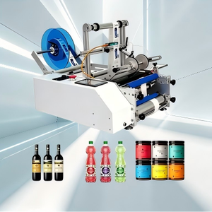 Machine d'étiquetage semi-automatique de bureau pour bouteilles rondes, petites bouteilles en verre cosmétiques et flacons anti-moustiques, modèle 2026, vente chaude - Product Image 1