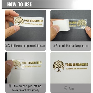 Autocollants de transfert UV personnalisés pour entreprises, autocollants transparents personnalisés, étiquettes transparentes avec votre design, <span class=keywords><strong>image</strong></span>, photo, texte - Product Image 2