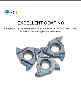 Plaquettes triangulaires en carbure ECL de haute qualité pour outils de tournage et de coupe sur substrat ultrafin cémenté - Product Image 4