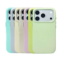Étui de téléphone élégant en cuir PU pour iPhone 15 16 17 Pro - Boutons métalliques, protection intégrale antichoc, coque arrière durable
