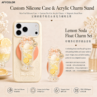 Support de téléphone portable magnétique en résine acrylique personnalisé style Ins, pliable, portable, pour bureau, utilisable comme support de selfie