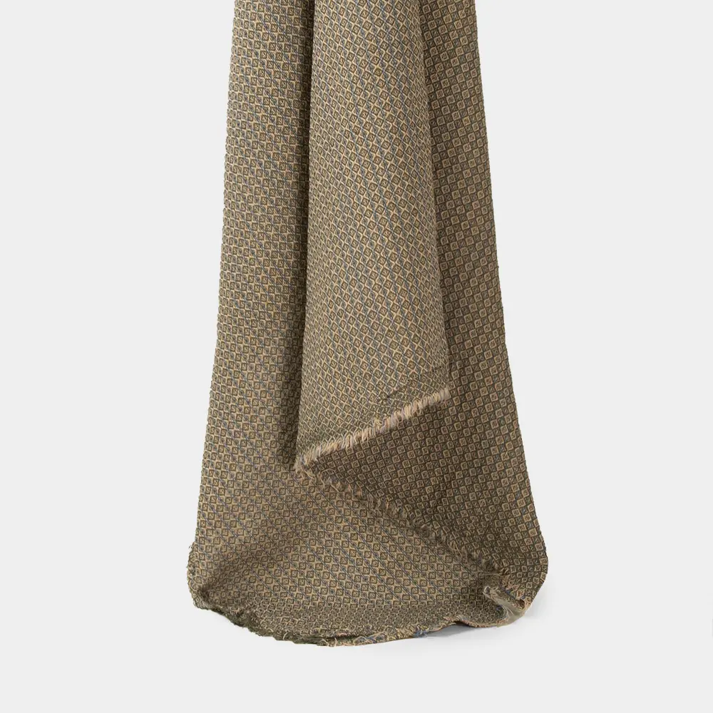 Vốn có chống cháy x Hình dạng dệt 185g sợi nhuộm vải Jacquard cho rèm