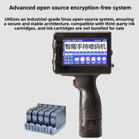 Imprimante jet d'encre portable Ruiyang 1,0 pouce (25,4 mm) semi-automatique manuelle numérique non cryptée pour codes 2D, métal et cartons, avec fonction date