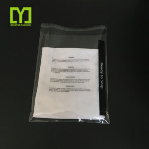 Adhesive Opp Bag Self Seal Plastic Bag Clear Self Adhesive Seal Printed Plastic Package Opp Poly Bag With Suffocation Warning
