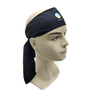 Bandeau de tradition <span class=keywords><strong>Hachimaki</strong></span> japonais en coton personnalisé noir bandeau de karaté - Product Image 5