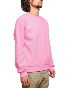 Wholesale Unisex Hoodies <b>Sweatshirt</b> Casual Pink <b>Long</b> Sleeves Crewneck Autumn ODM Supply Plain Blank <b>Sweatshirts</b> - Product Image 5