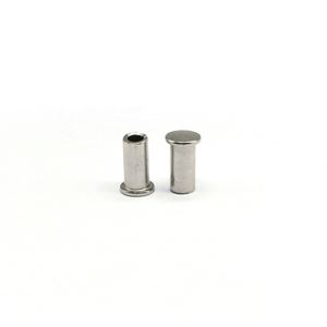 Carbon Steel Semi Tubular Rivets <b>Flat</b> Head Nickel Plated 3mm 4mm 5mm ISO Standard Customizable Sizes Saitong Brand for <b>Furniture</b> - Product Image 1