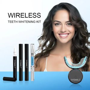 Easy <span class=keywords><strong>Bleac</strong></span> Bright Kits de peróxido de blanqueamiento de dientes inalámbricos 32X Led Light Print Logo Bolsa de embalaje - Product Image 1