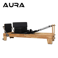 Reformer de Pilates polyvalent et durable en bois de chêne avec fonctions réglables pour studio de Pilates et combo Cadillac Trapeze