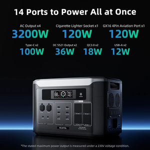 สถานีพลังงาน Oukitel Bp3000 3200W 2048Wh คลื่นไซน์บริสุทธิ์ สำหรับเก็บพลังงานภายในบ้าน ใช้ได้กับพลังงานแสงอาทิตย์และรถยนต์ รุ่น Bp3000 ความจุสูง 204 - Product Image 3