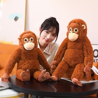 Boneka Hewan Gantung Lucu Mia, Boneka Gorila, Boneka Monyet Lengan dan Kaki Panjang, Mainan Boneka Gantung Dekorasi
