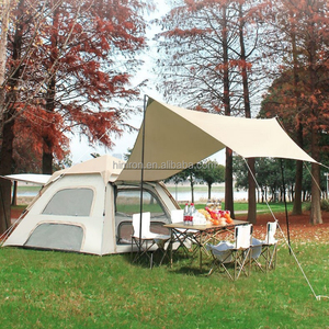 Tentes de <span class=keywords><strong>camping</strong></span> automatiques portables en Oxford 210D, ouverture rapide, avec auvent intégré - Product Image 2