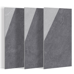 Azulejos de Pared Rectangulares de Porcelana Esmaltada Brillante, Piedra Sinterizada 1200x2400, Mármol Gris <span class=keywords><strong>Maya</strong></span>, Decoración de Lujo para Comedor, Hotel y Hogar, Losa de Pared - Product Image 6
