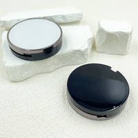 Nouvelle boîte à poudre à double couche Blush compacte avec palette de fard à paupières miroir Matériau d'emballage de boîte en plastique vide pratique