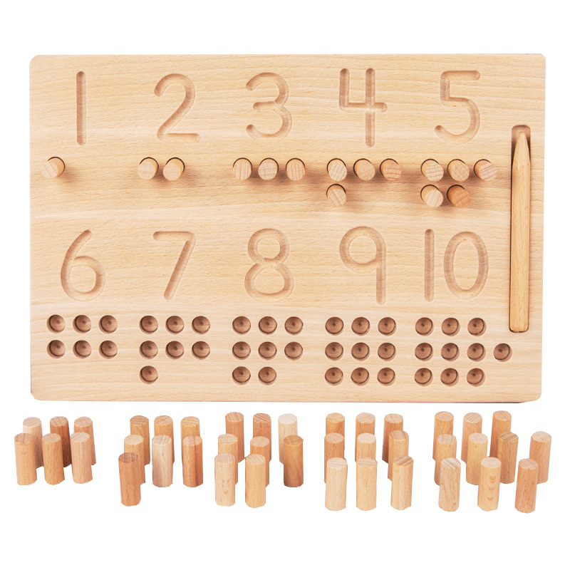 Children Math 3D Figure Puzzle Board