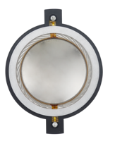 Pièces de haut-parleur 8 ohms 75mm 3 "Bobine vocale Diaphragme de remplacement en titane Tweeter Diaphragme pour pilote de compression